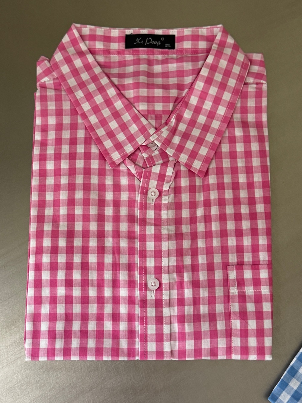 Set of 2 NEW Gingham Short Sleeve Shirts 2XL - Picture 3 of 8